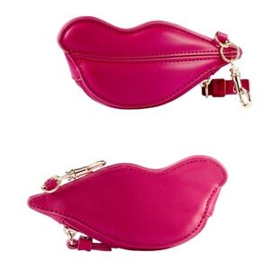 Diane Von Furstenberg DVF x Target Pink Lips Coin Pouch Keychain